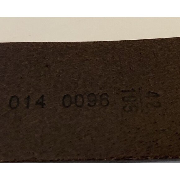 Eddie Bauer Brown Pebbled English Leather Belt Casual Everyday Jeans Sz 42 - Picture 8 of 15